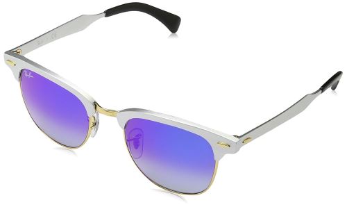 Ray-Ban Clubmaster, Montures de Lunettes Mixte Adulte, Argent (Argento), 51