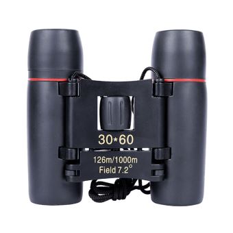 Télescope se pliant de voyage extérieur de mini jumelles portables 30 x 60 zoom avec sac - 1