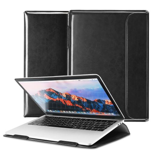 Etui en PU avec support noir pour votre MacBook 13.3 pouces