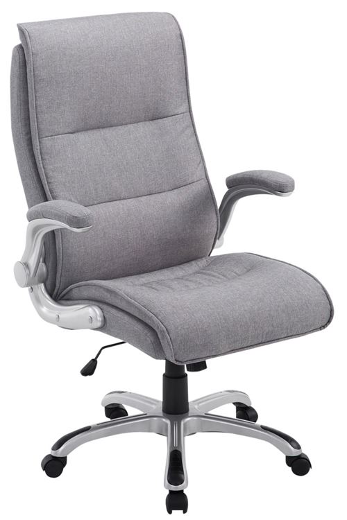 Fauteuil de bureau BIG Villach en tissu , Gris clair