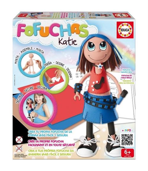 Educa Borras - 16113 - Poupée - Fofucha Katie - Pop