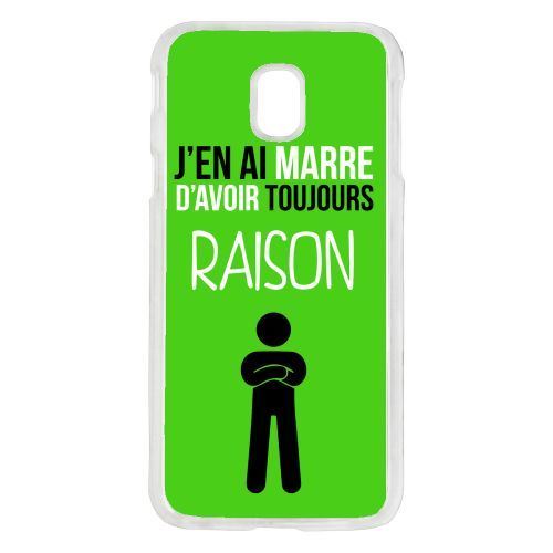 Coque j en ai marre d avoir toujours raison 12 compatible galaxy j7 2017 transparent