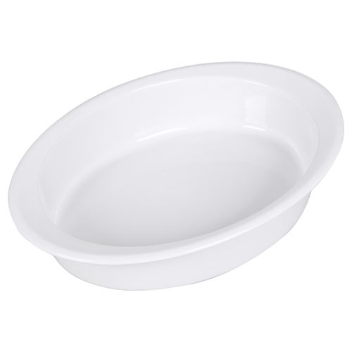 Plat ovale fusion 29 cm - Table Passion - Blanc - Grès