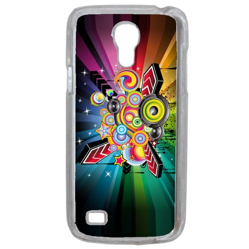 Coque Tag Music Compatible Samsung Galaxy S4 Mini Transparent