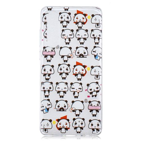 Coque en TPU gel mou pour l'impression de motifs expression panda différente pour votre Huawei P30
