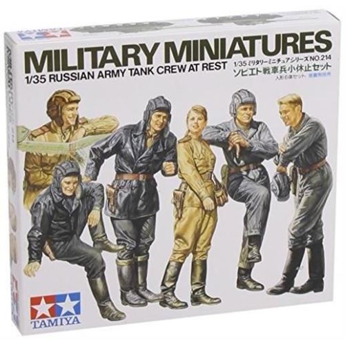 [Tamiya] Tamiya 1-35 Militaire Srie Miniature No.214 Arme Sovitique Tank Soldier Small Hibernation Set En Plastique Modle 35214
