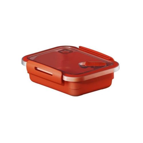 SUNDIS Boîte de conservation pour micro-onde avec valve Memory 1281001 0,4 L 15x12x4,7 cm rouge