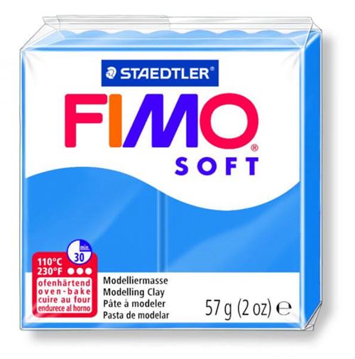 Pâte Fimo Soft Bleu Océan 37 - 56 Gr