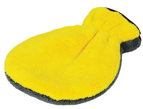 Valma Gant de lavage super brillant 28 cm textile jaune/gris