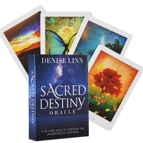 Cartes de Tarot Sacred Destiny Oracle: A 52-Card Deck to Discover the Landscape of Your Soul (Version Anglais)