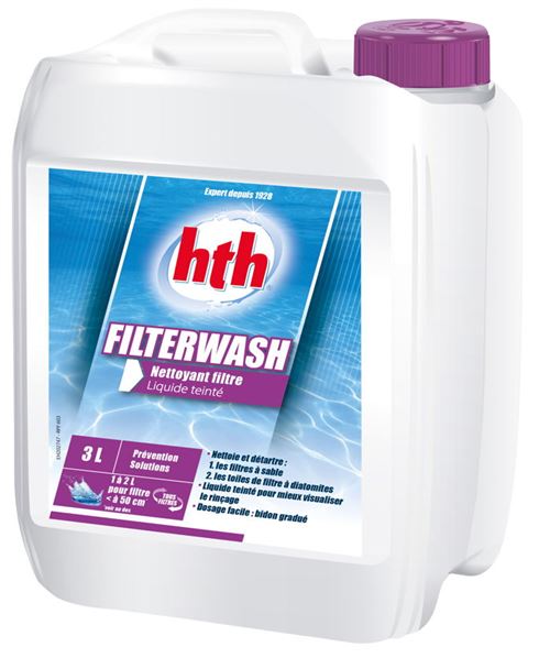Hth Filterwash - Nettoyant Filtre Liquide 3L