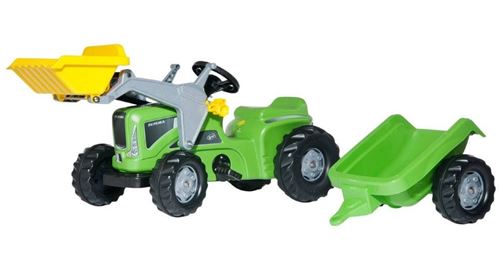 Rolly Toys Tracteur à pédales RollyKiddy Futura vert / noir