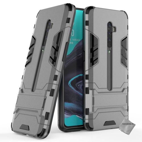 Housse etui coque rigide anti choc pour Oppo Reno 2 avec verre trempe - GRIS