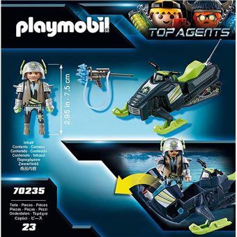 Playmobil Top Agents 70235 Arctic Rebels Motoneige