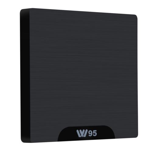 Boîtier tuner TV W95 2G+16G 4K WIFI Smart TV BOX avec indicateur LED