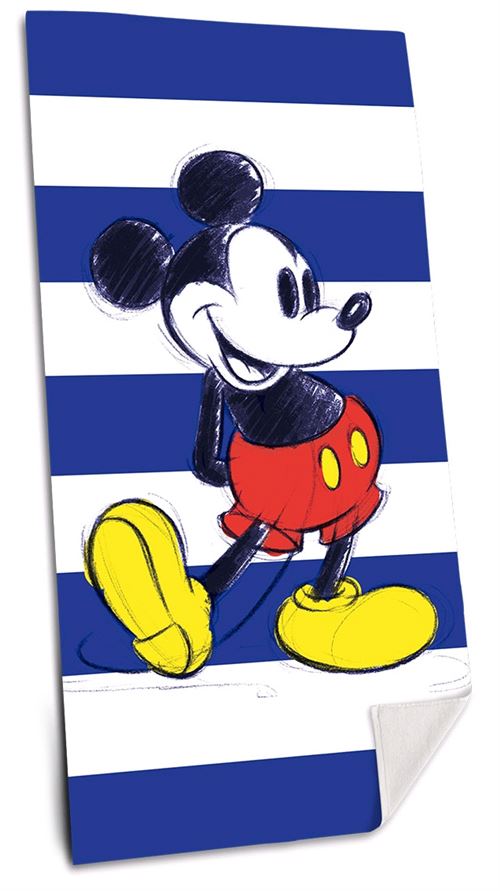 Serviette de plage Mickey Mouse (75 x 150 cm)