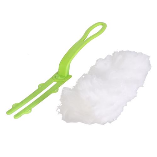 Paris Prix - Plumeau & 5 Recharges microfibre 29cm Blanc