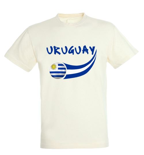 Supportershop Uruguay T-Shirt Adulte, Blanc, FR : XL (Taille Fabricant : XL)