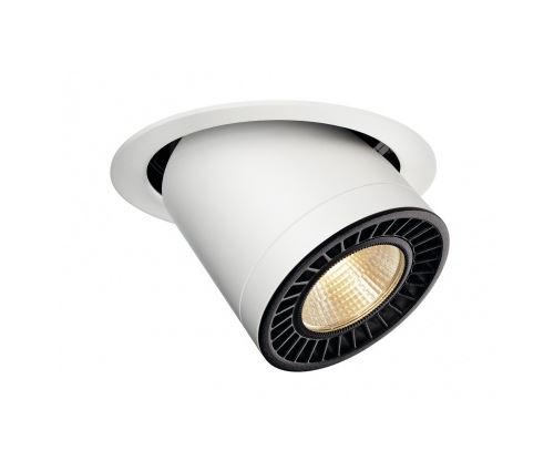 Supros move encastré de plafond, rond, blanc, 2100lm, 3000k slm led, 6