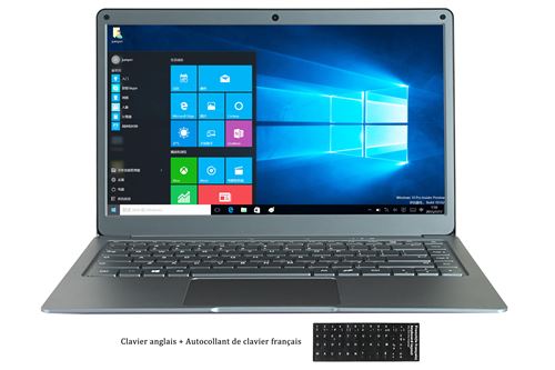 PC Portable Jumper EZbook X3 Premium - 128 GO SSD - 8GO RAM - Win 10 - 13,3’’ - Clavier anglais+ Autocollant de clavier français - Gris