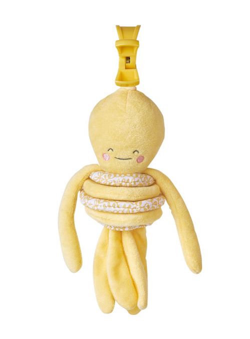 Saro figure suspendue Wild Colors pieuvre polyester jaune