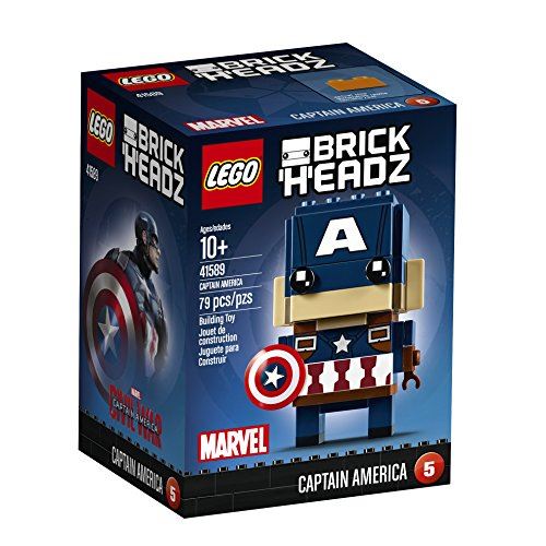 Kit de construction LEGO BrickHeadz Captain America 41589