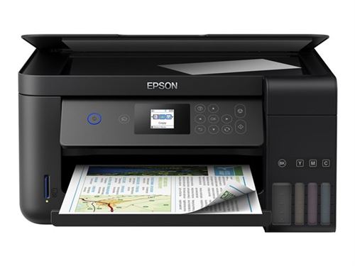 Epson EcoTank L4160 5760 x 1440DPI Jet d'encre A4 33ppm Wifi - Multifonctions (Jet d'encre, Impression couleur, 5760 x 1440 DPI, 100 feuilles, A4, Noir)