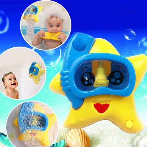 Inside Out Toys Jouet de bain pour bébé enfants filles Machine à bulles automatique Baignoire avec ventouses Pour garçons 
