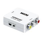 Adaptateur HDMI Vers 3 RCA (RVB) - Convertisseur Vidéo Composant, Plaqué Or - Pour Connecter Sources HDMI à TV Anciennes