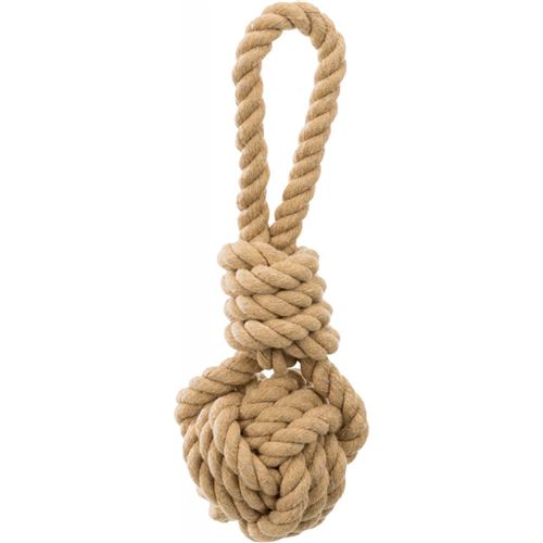 Corde de jeu avec balle tressée