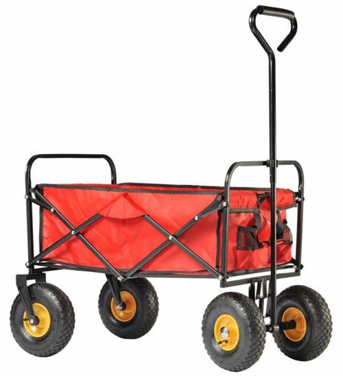 Chariot de jardin pliant à poignée télescopique pivotante Charge utile 120 kg CIRCUS GARDE