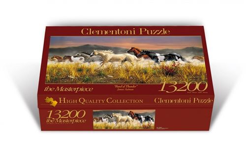 Puzzle Clementoni - Troupeau de chevaux, 13 200 pièces