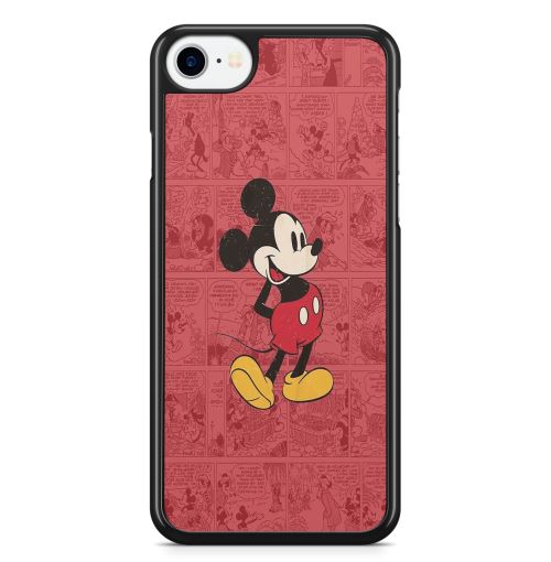 Coque Fifrelin Noire pour iPhone 11 Mickey Mouse Journal Wallpaper