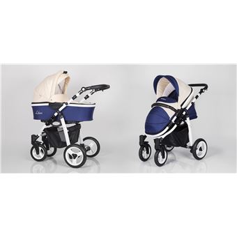 poussette bébé 3 roues combiné 2en1