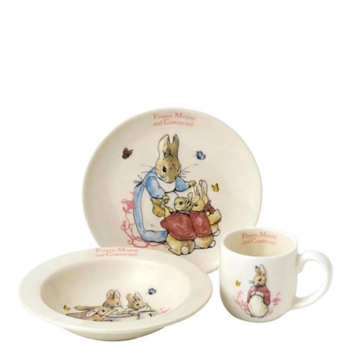 Ensemble de chambre d'enfants trois pièces Flopsy, Mopsy et Cotton-Tail de Beatrix Potter