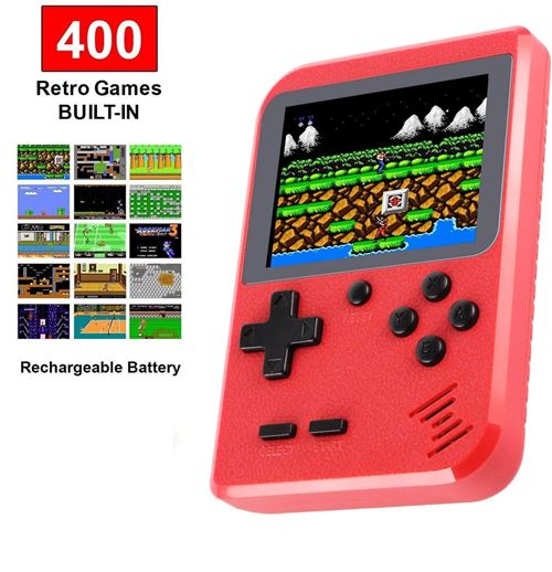 Gameboy Retro Portable Handheld Console de jeux avec 400 jeux Rouge XSTONE