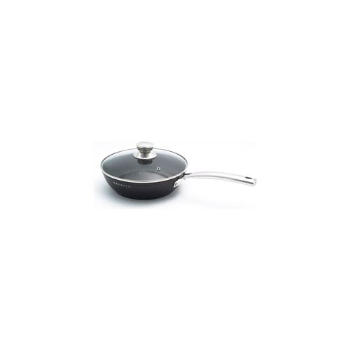 Sauteuse 28 cm + couvercle en verre BLACK EDITION