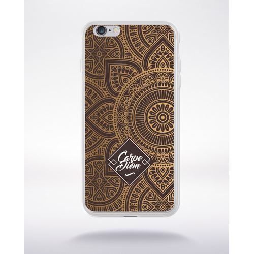 Coque Carpe Diem Modif Orient Fond Marron Compatible Iphone 6 Transparent