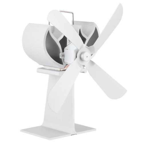 Ventilateur en alliage d'aluminium 4 pales Blanc