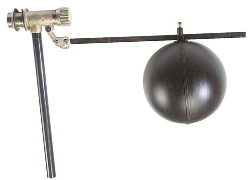 Robinet à flotteur pour réserve d'eau - RF 1/2 - Flotteur Ø 100 - Débit maxi : 1,5 m3/h