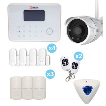 Alarme G6 Sans Fil Gsm Et Rtc Avec Sirene Deportee Camera Full