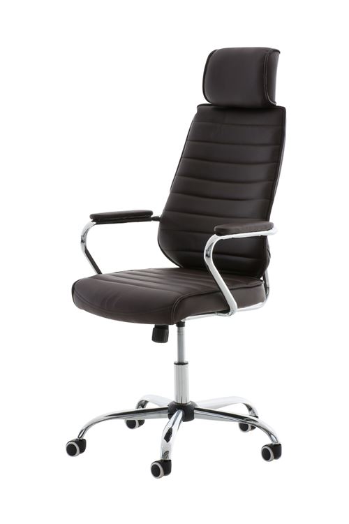 CLP Fauteuil de bureau Rako similicuir  Marron