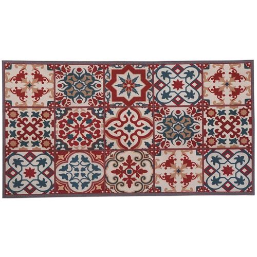 Versa - Tapis de cuisine en polyester Azulejo roja