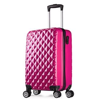 Valise Cabine 55 Cm Abs Bagage Cabine Rigide 4 Roues Avion Ryanair