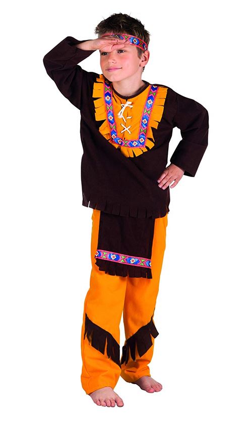 Boland 82170 – Costume de indien Enfant Little Chief Marron
