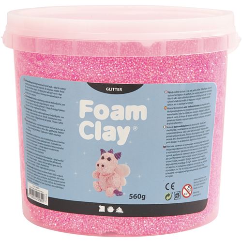 Foam Clay Foam Clay rose pailleté 560 grammes
