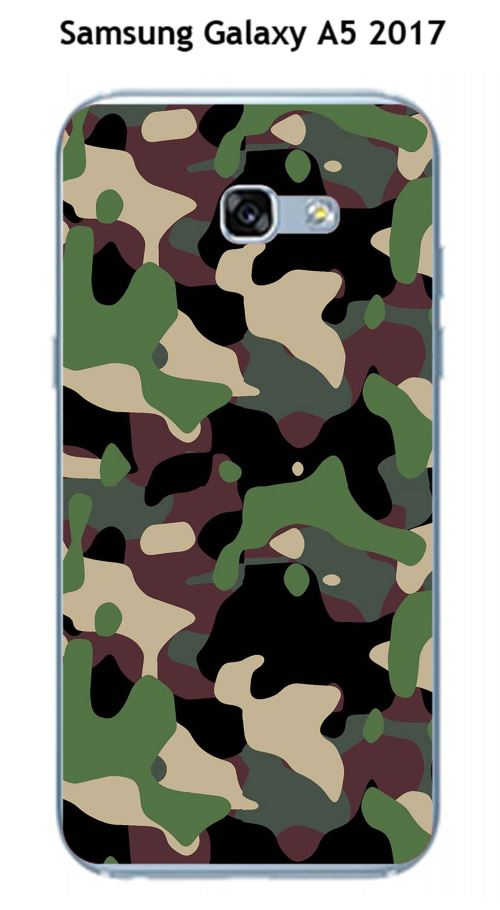 Coque TPU gel souple Samsung Galaxy A5 - 2017 design Camouflage 1 kaki vert