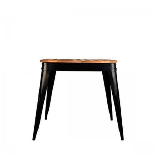 Table à manger bois 75x75cm Luik - Couleur - Noir