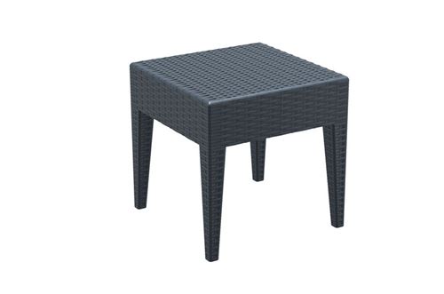 Table Lounge de jardin Miami , Gris foncé/45 x 45 cm