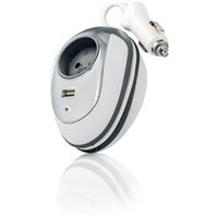 Convertisseur de voiture Watt&Co 150 W Compact Carwatt Blanc et Gris
